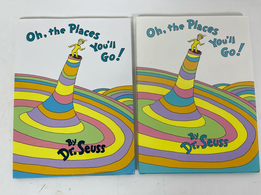 Pair Of Dr. Seuss Book 'Oh, The Places You'll Go!'