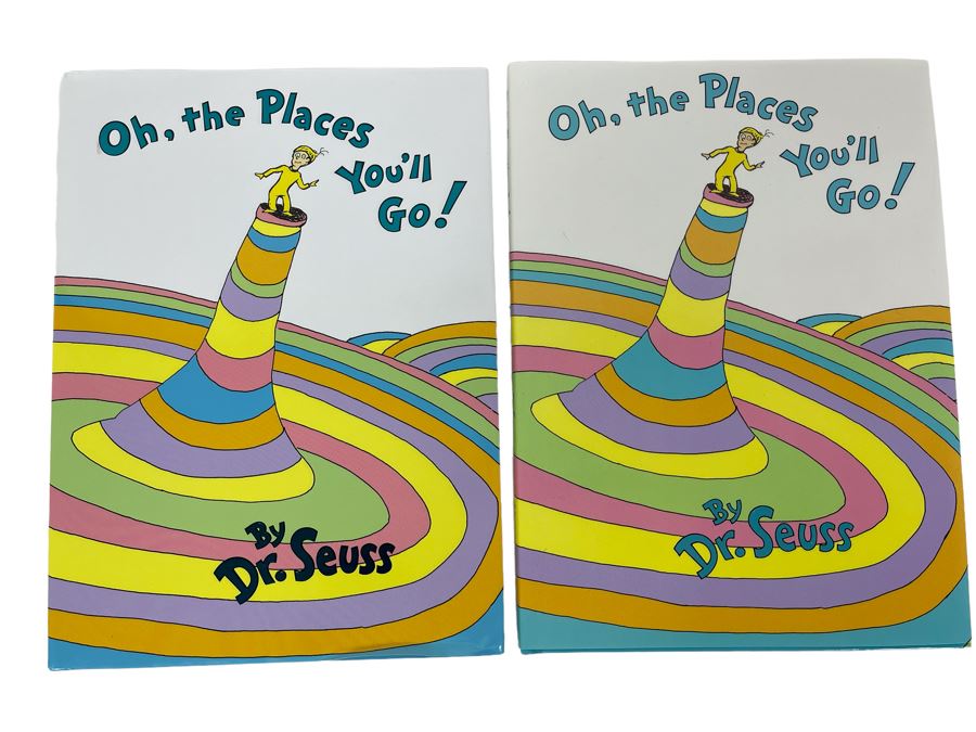 Pair Of Dr. Seuss Book 'Oh, The Places You'll Go!'