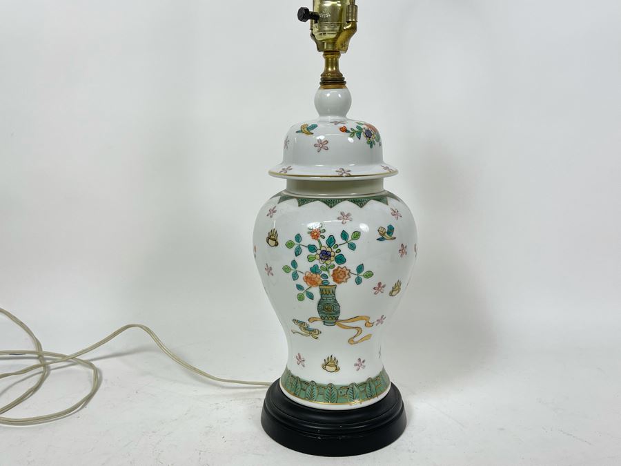 Chinese Porcelain Table Lamp (No Shade) 25H