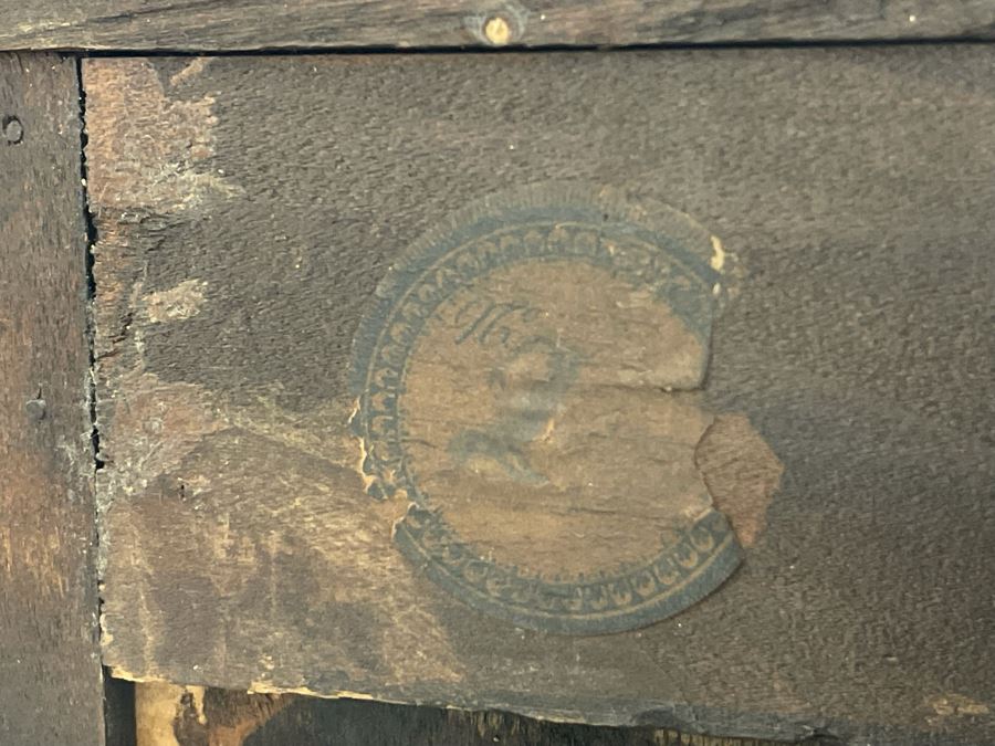 Vintage French Marquetry Serpentine Vitrine Display Cabinet 34W X 19D X 64H [Photo 22]