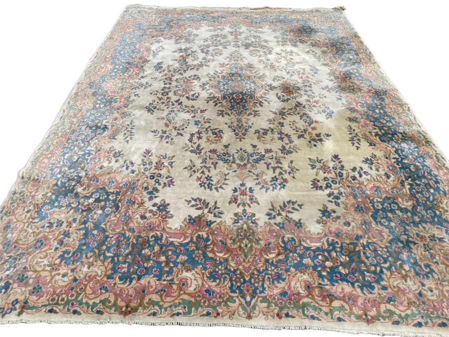 Large Hand Knotted Wool Area Rug 105' X 152'