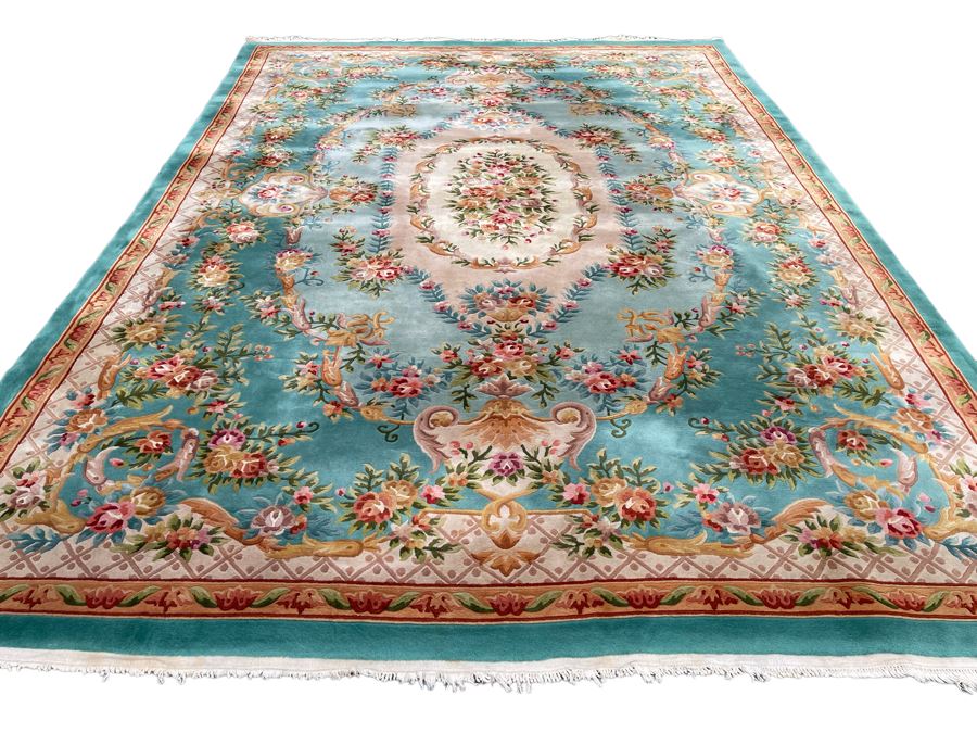 Large Chinese Wool Area Rug 172' X 122'