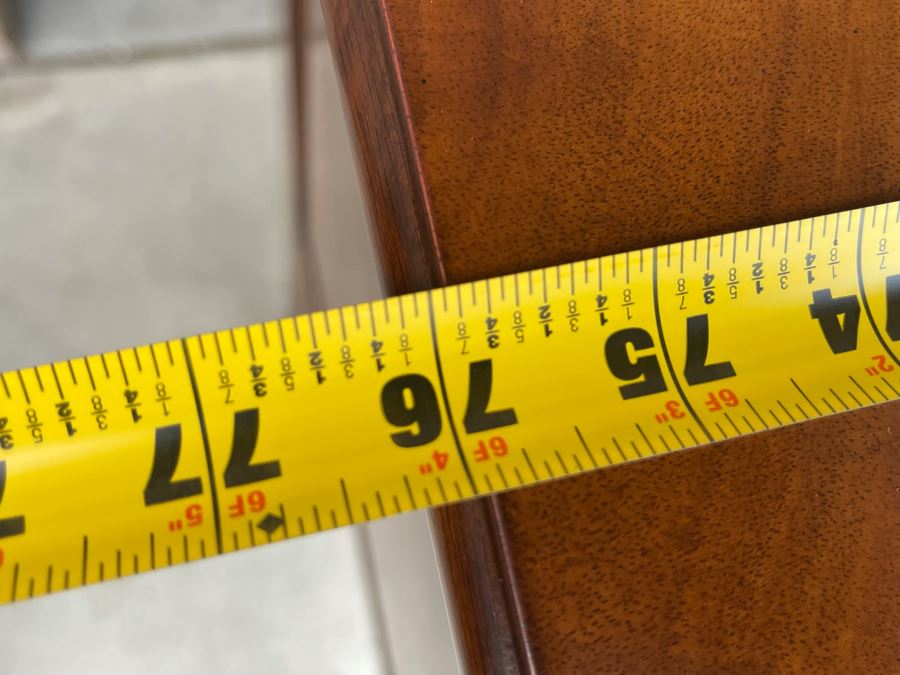 Stunning Mahogany Henkel-Harris Sideboard Buffet Credenza Cabinet With Felt Lined Silver Storage Drawer 76W X 23D X 38H [Photo 22]