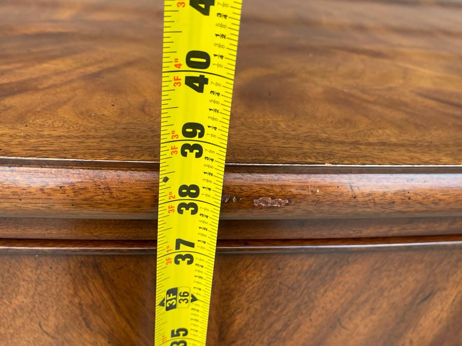 Stunning Mahogany Henkel-Harris Sideboard Buffet Credenza Cabinet With Felt Lined Silver Storage Drawer 76W X 23D X 38H [Photo 24]