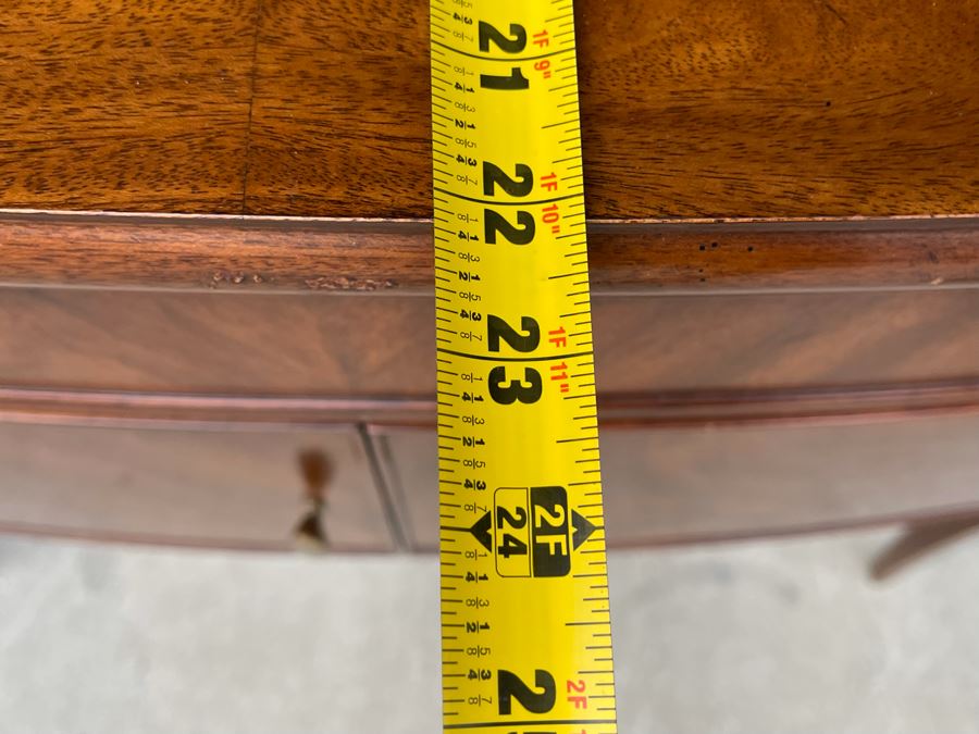 Stunning Mahogany Henkel-Harris Sideboard Buffet Credenza Cabinet With Felt Lined Silver Storage Drawer 76W X 23D X 38H [Photo 23]