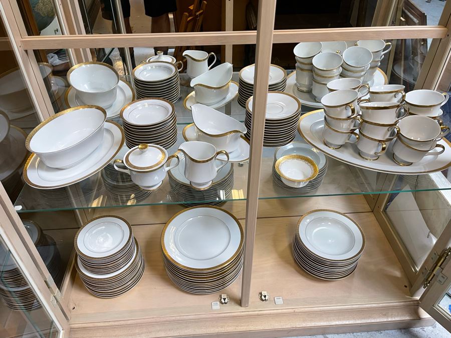 Last Minute Add - Sango Japanese China Set Royalty Gold Rim Pattern 3625 [Photo 2]