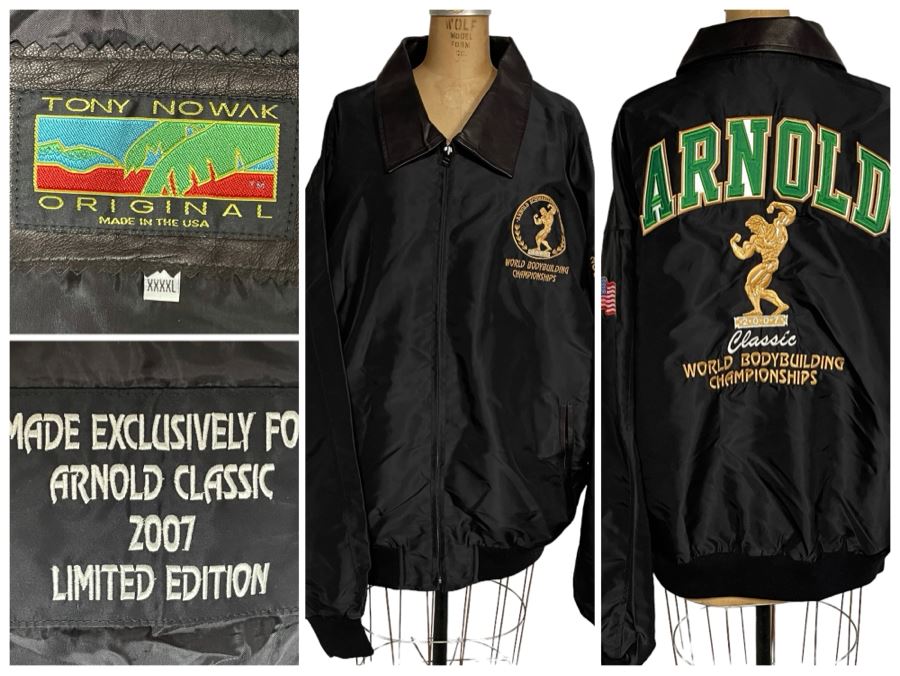 Tony Nowak Original Jacket 2007 Limited Edition Made Exclusively For The Arnold Schwarzenegger Classic Body Building Size XXXXL