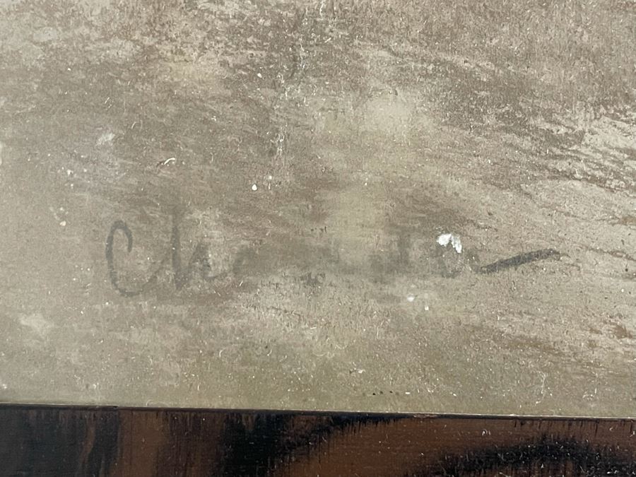 William Henry Chandler (1854-1928) Pastel Painting Framed 39.5 X 17.5 Framed 45 X 23.5 [Photo 12]