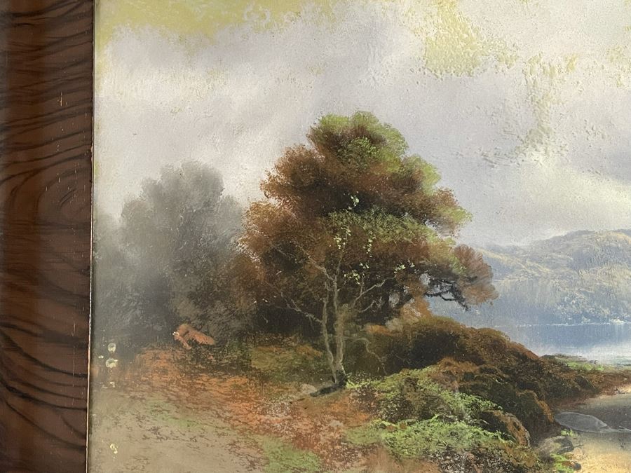 William Henry Chandler (1854-1928) Pastel Painting Framed 39.5 X 17.5 Framed 45 X 23.5 [Photo 7]