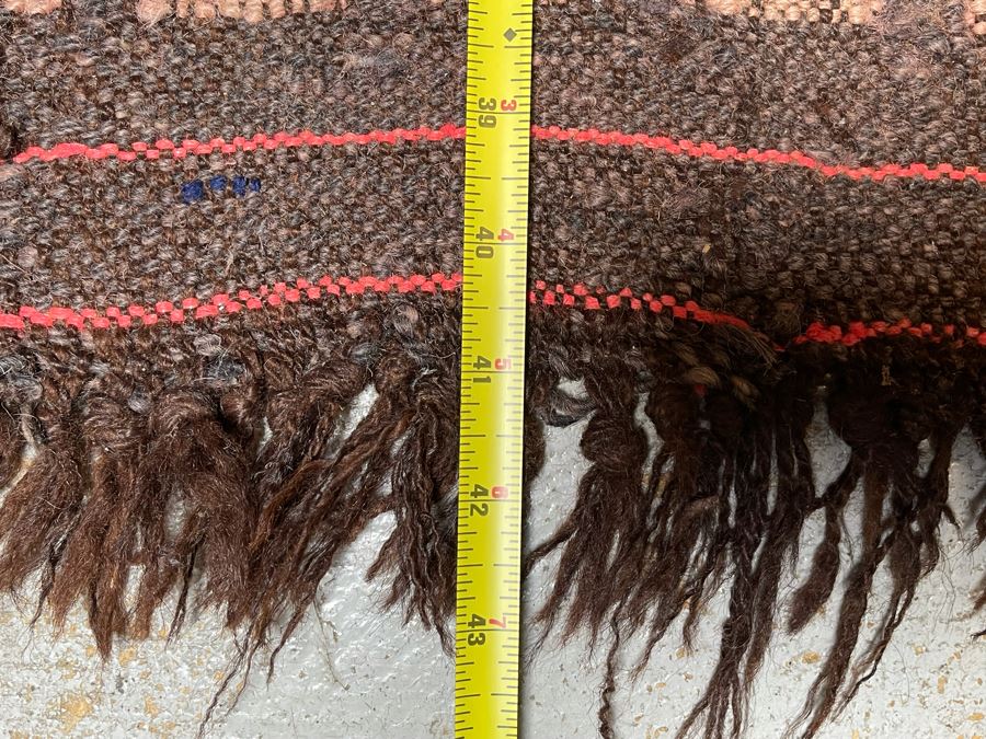 Small Vintage Hand Knotted Wool Area Rug 31 X 41 [Photo 6]