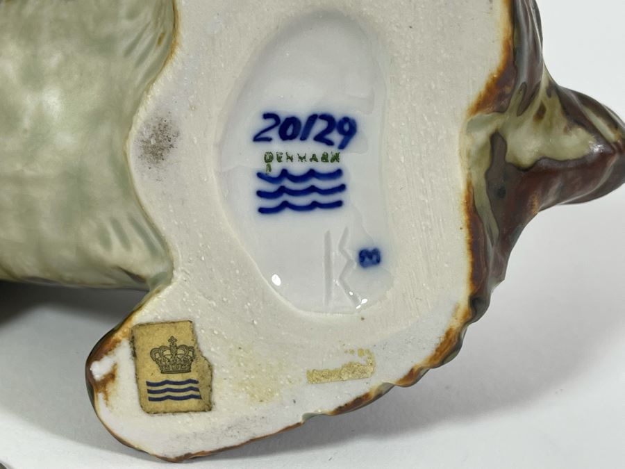 Vintage Knud Kyhn For Royal Copenhagen Terrier Dog Sung Glaze Stoneware Figurine 6W X 5.5H [Photo 8]