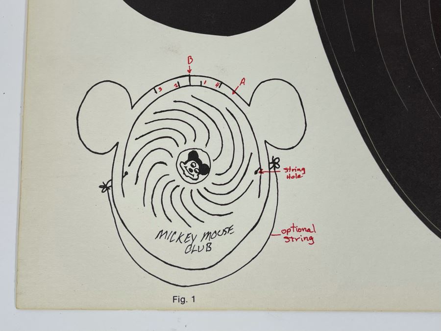 Vintage Walt Disney Productions Mickey Mouse Club Paper Ears New Old Stock 18 X 12 [Photo 7]