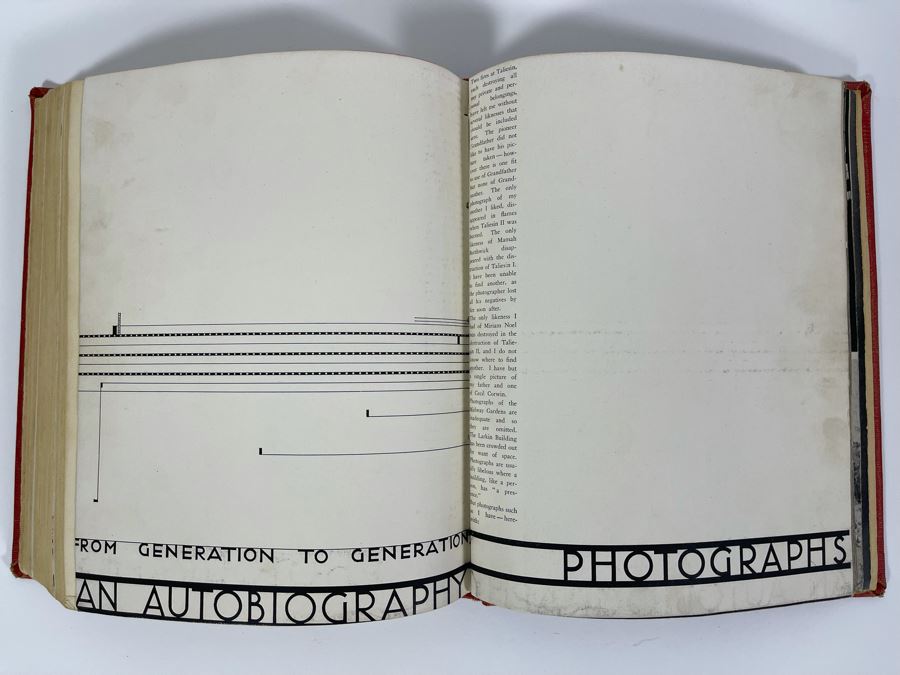 First Edition Vintage 1932 Hardcover Book An Autobiography Frank Lloyd Wright [Photo 10]