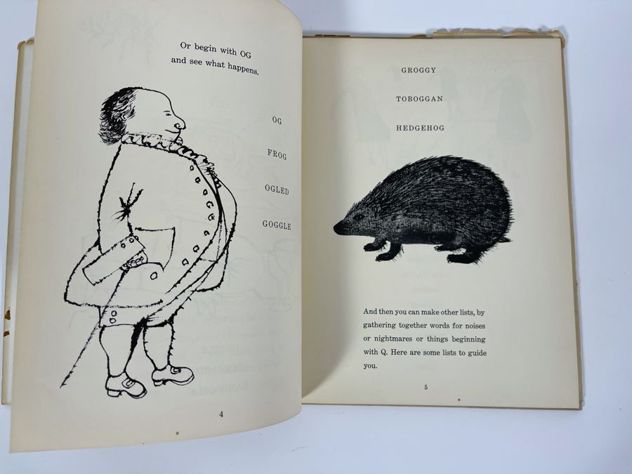 First Edition Hardcover Book 1958 Ounce Dice Trice By Alastair Reid With Drawings By Ben Shahn [Photo 7]