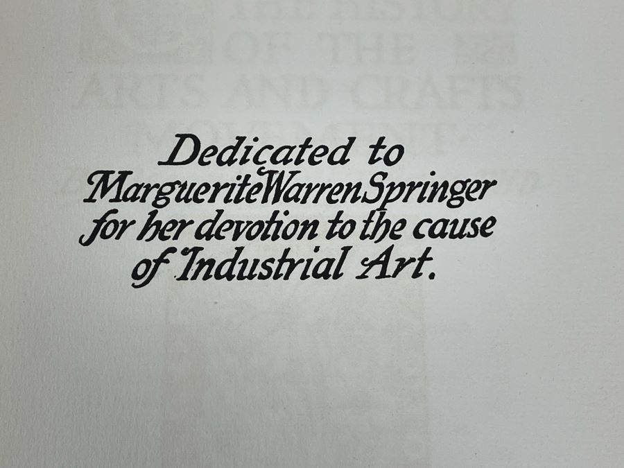 Antique 1902 Book By The Bohemia Guild Of The Industrial Art League Titled Chapters In The History Of The Arts And Crafts Movement By Triggs [Photo 4]