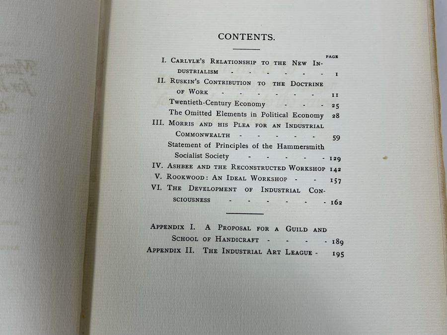 Antique 1902 Book By The Bohemia Guild Of The Industrial Art League Titled Chapters In The History Of The Arts And Crafts Movement By Triggs [Photo 5]