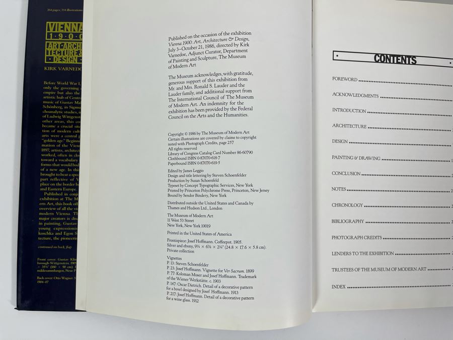 Vintage 1986 Hardcover Book Vienna 1900 Art Architecture & Design [Photo 4]