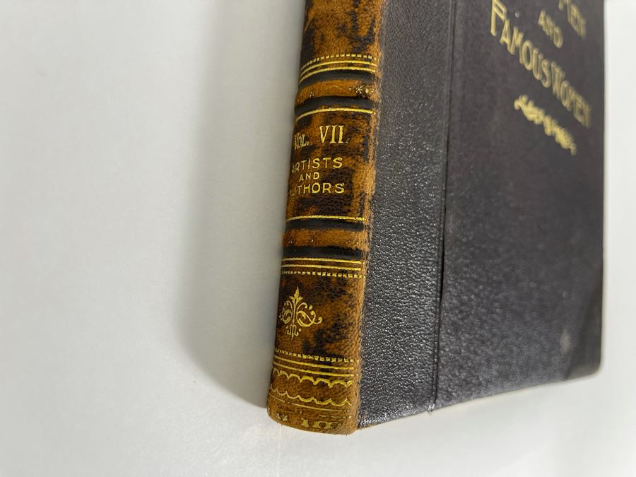Antique 1894 Book By Selmar Hess Titled Great Men And Famous Women [Photo 3]