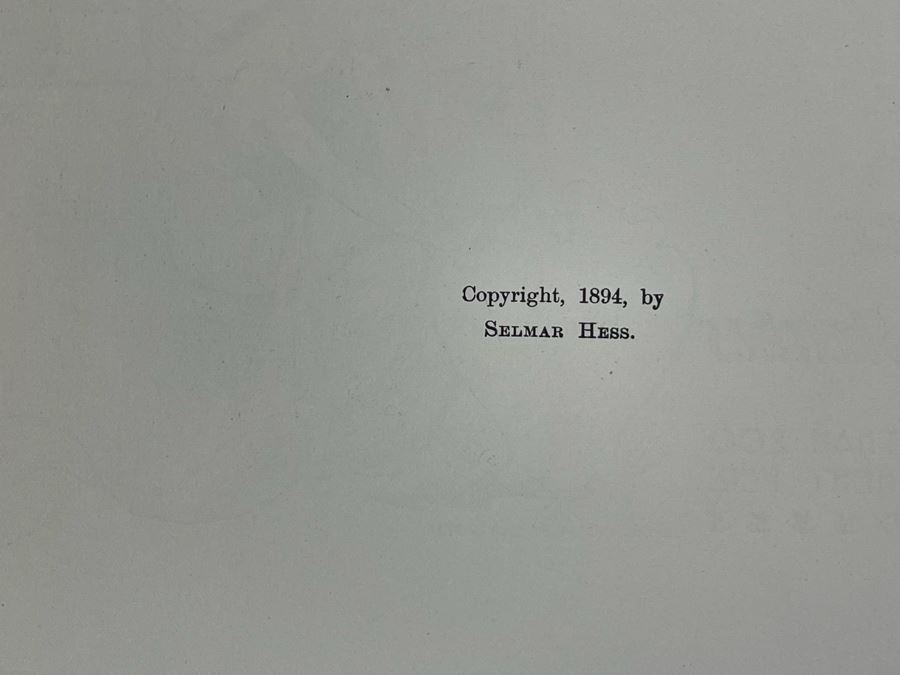 Antique 1894 Book By Selmar Hess Titled Great Men And Famous Women [Photo 8]