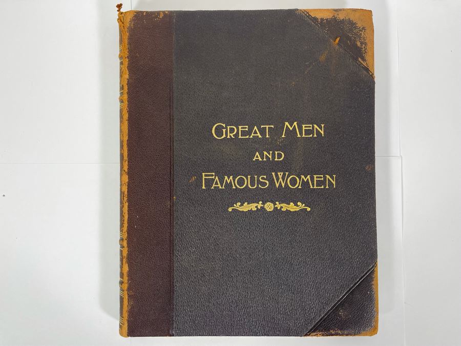 Antique 1894 Book By Selmar Hess Titled Great Men And Famous Women [Photo 3]