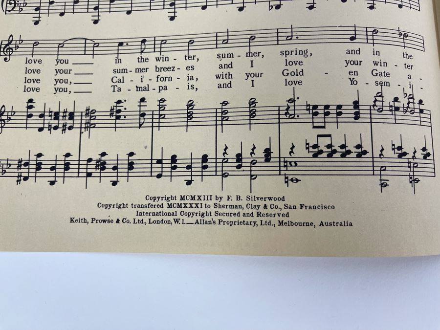 I Love You California Sheet Music [Photo 3]
