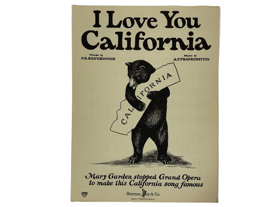 I Love You California Sheet Music [Photo 1]