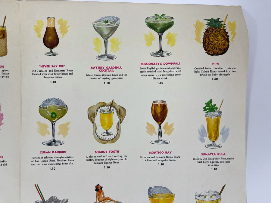Hawaiian Waikiki Beachcomber's Bar And Mandalay Lounge Drink Menu Don The Beachcomber [Photo 4]