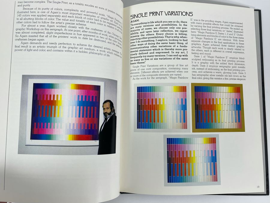 First Edition 1981 Book Agam: From The 2nd, To The 3rd, Into The 4th Dimension [Photo 5]