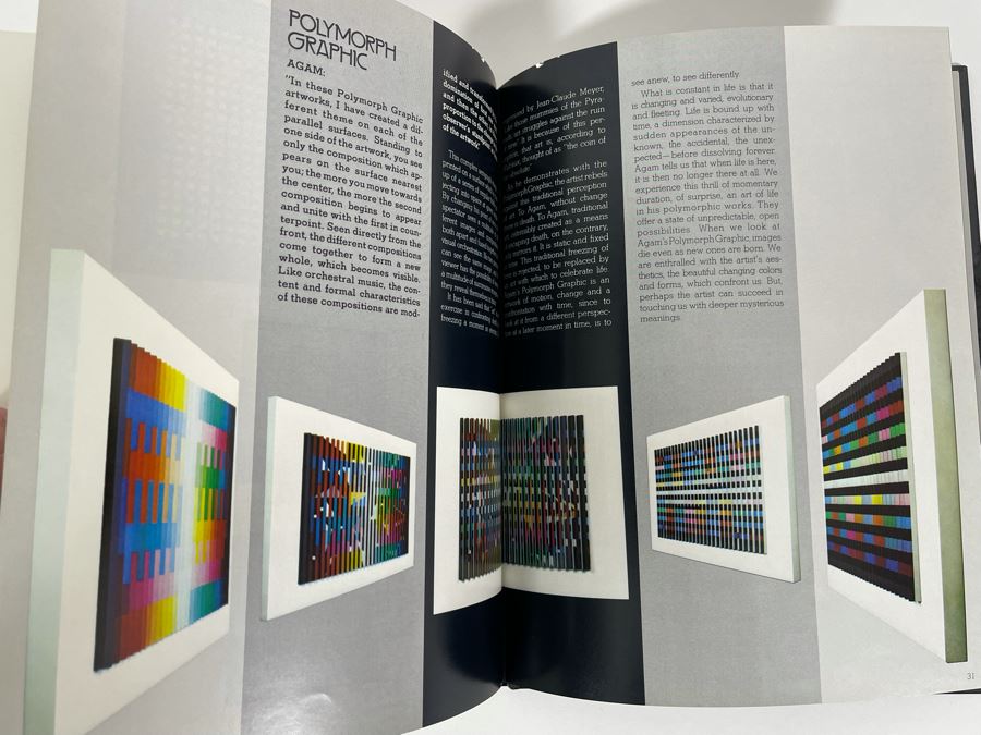 First Edition 1981 Book Agam: From The 2nd, To The 3rd, Into The 4th Dimension [Photo 3]