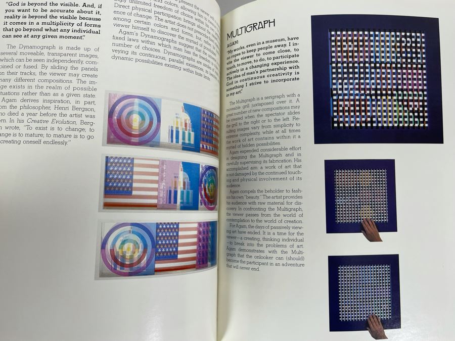 First Edition 1981 Book Agam: From The 2nd, To The 3rd, Into The 4th Dimension [Photo 4]