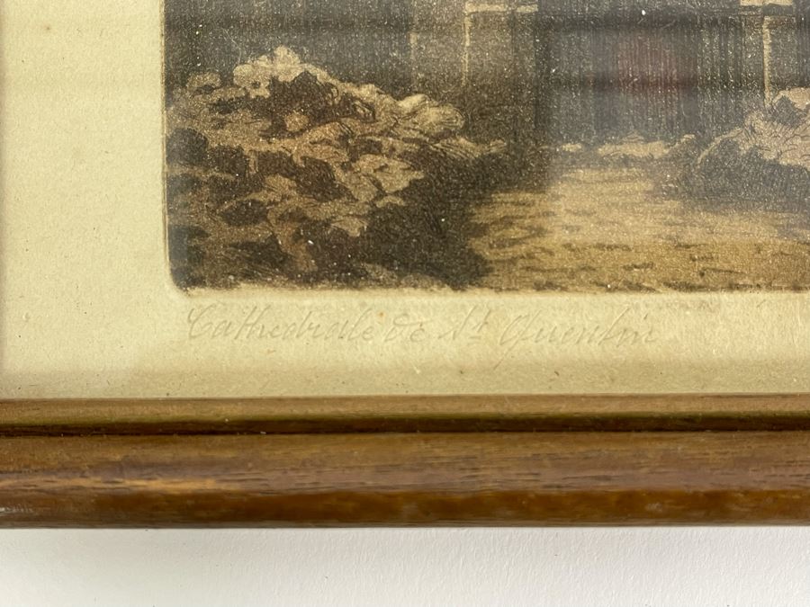 Original Hand Signed Hand Colored Wartime Etching 9 X 11 [Photo 6]