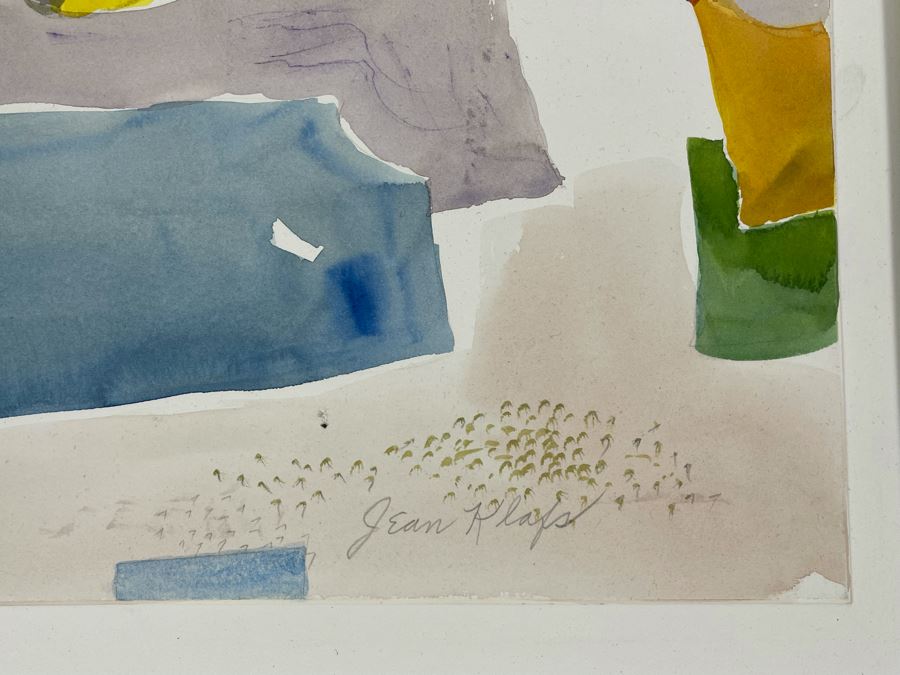 Original Watercolor Painting By Jean Klafs Titled Oaxaca Market 22 X 14.5 [Photo 5]