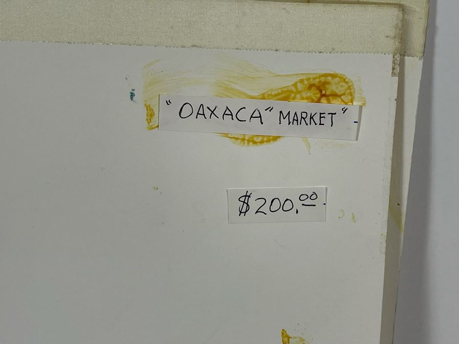 Original Watercolor Painting By Jean Klafs Titled Oaxaca Market 22 X 14.5 [Photo 9]
