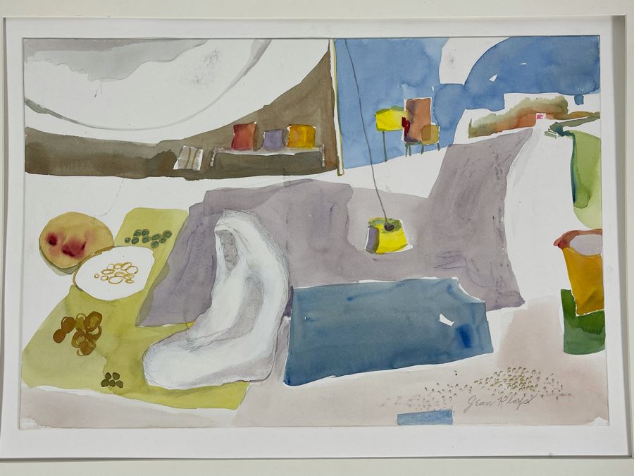 Original Watercolor Painting By Jean Klafs Titled Oaxaca Market 22 X 14.5 [Photo 2]