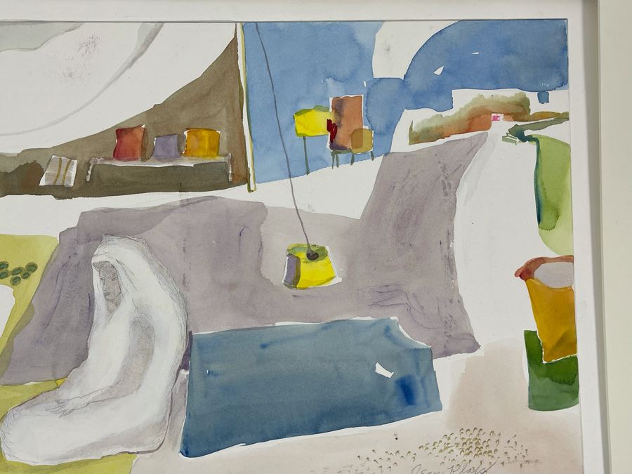 Original Watercolor Painting By Jean Klafs Titled Oaxaca Market 22 X 14.5 [Photo 4]