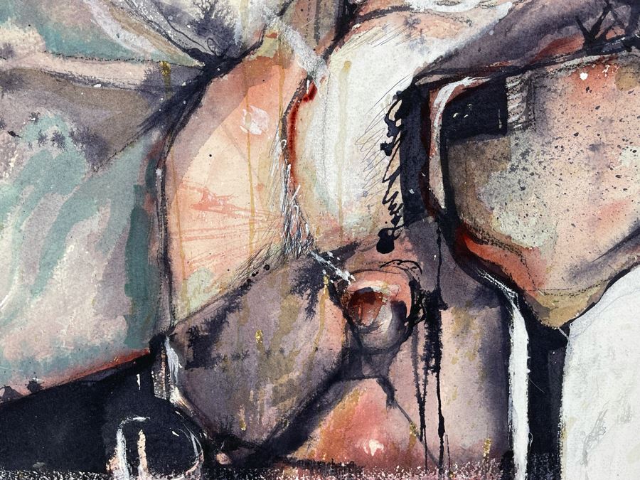 Original Jean Klafs Abstract Watercolor Painting 22 X 30 [Photo 3]