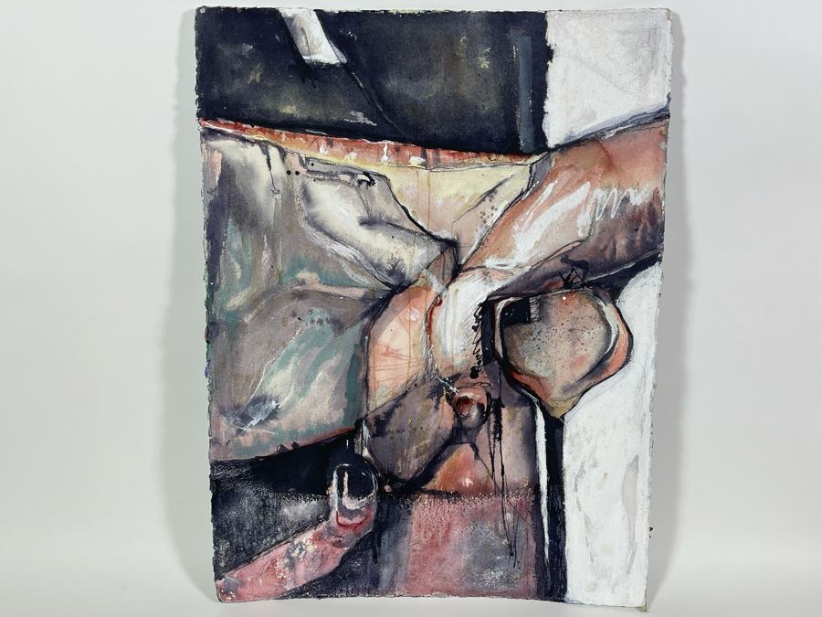 Original Jean Klafs Abstract Watercolor Painting 22 X 30 [Photo 2]