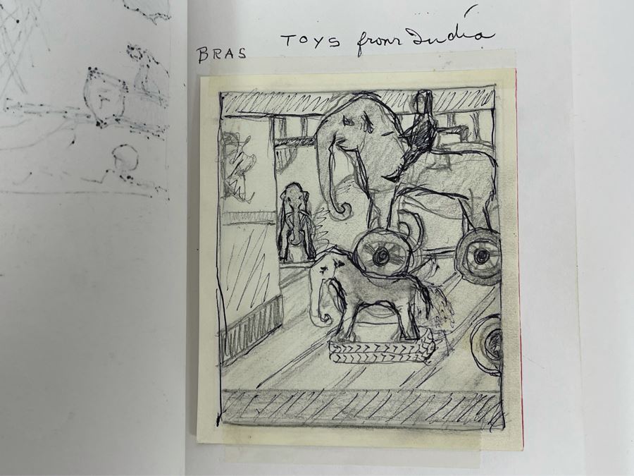 Original Jean L Klafs Sketchbook With Original Drawings And Notes 5.5 X 8.5 - See Photos [Photo 14]