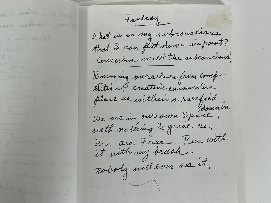 Original Jean L Klafs Sketchbook With Original Drawings And Notes 5.5 X 8.5 - See Photos [Photo 10]