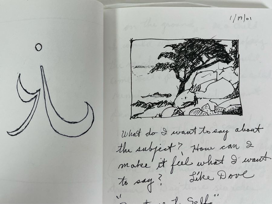 Original Jean L Klafs Sketchbook With Original Drawings And Notes 5.5 X 8.5 - See Photos [Photo 13]