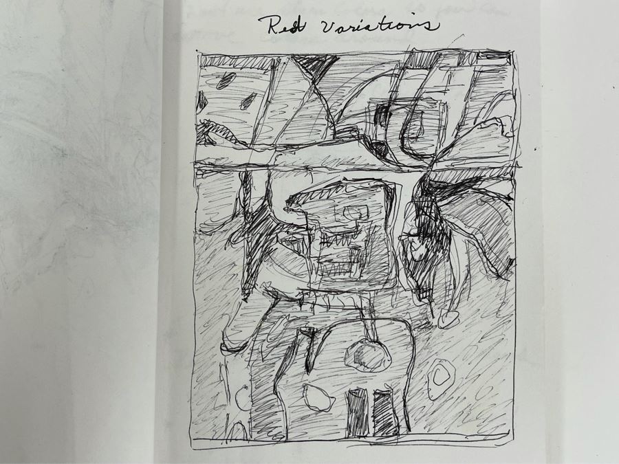 Original Jean L Klafs Sketchbook With Original Drawings And Notes 5.5 X 8.5 - See Photos [Photo 8]