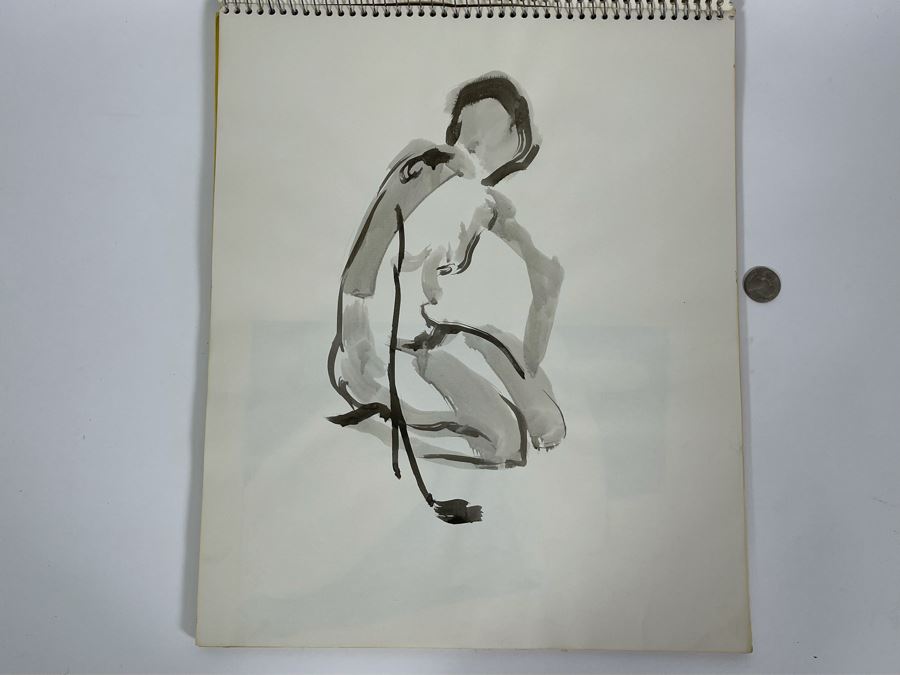Artist Jean Klafs Original Artist Sketchbook 14 X 17 - See Photos [Photo 7]