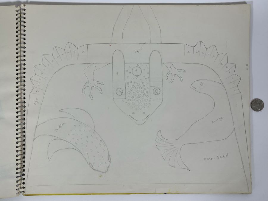 Artist Jean Klafs Original Artist Sketchbook 14 X 17 - See Photos [Photo 8]