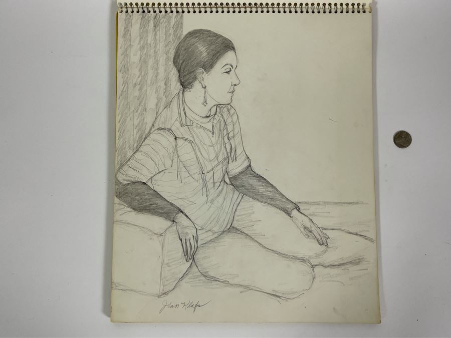 Artist Jean Klafs Original Artist Sketchbook 14 X 17 - See Photos [Photo 3]
