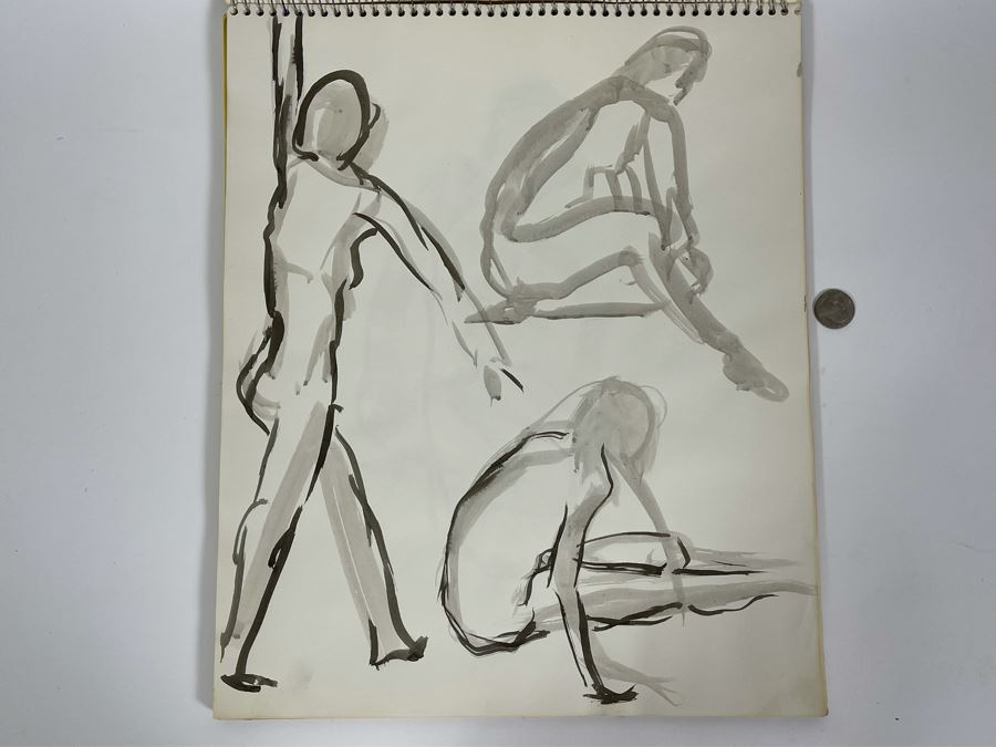 Artist Jean Klafs Original Artist Sketchbook 14 X 17 - See Photos [Photo 6]