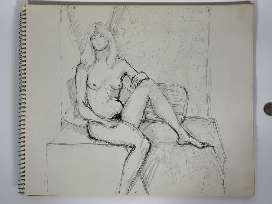 Artist Jean Klafs Original Artist Sketchbook 14 X 17 - See Photos [Photo 2]