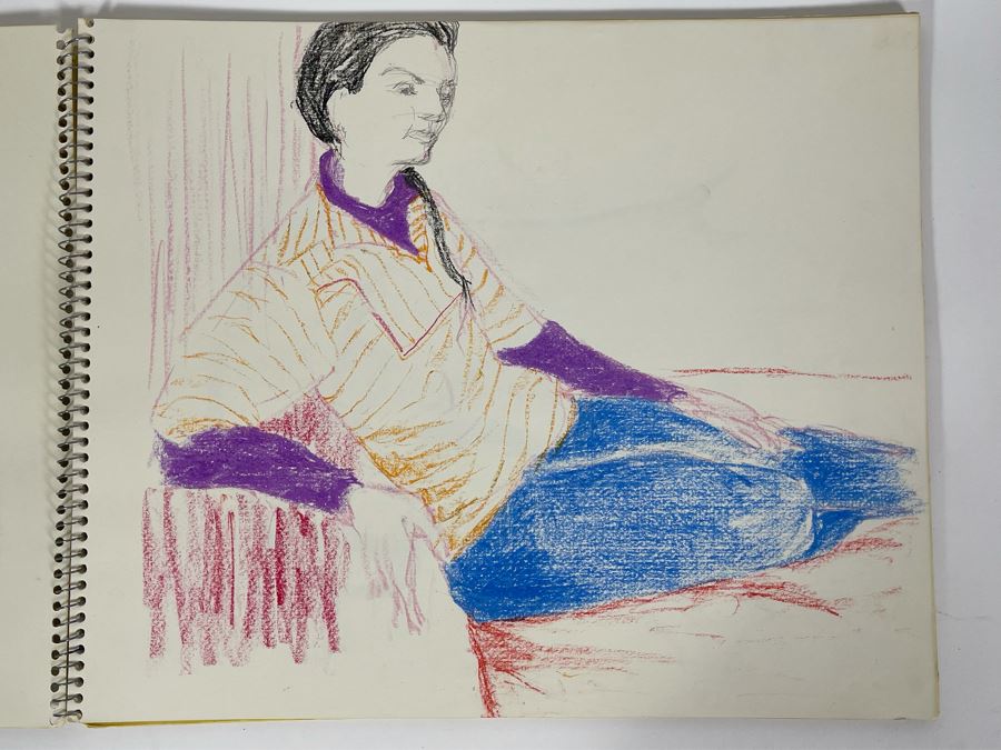 Artist Jean Klafs Original Artist Sketchbook 14 X 17 - See Photos [Photo 5]