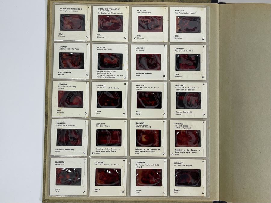 Vintage 1967 Book Leonardo Da Vinci By Hellmut Wohl With Color Slide Program [Photo 3]