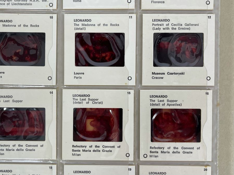 Vintage 1967 Book Leonardo Da Vinci By Hellmut Wohl With Color Slide Program [Photo 6]