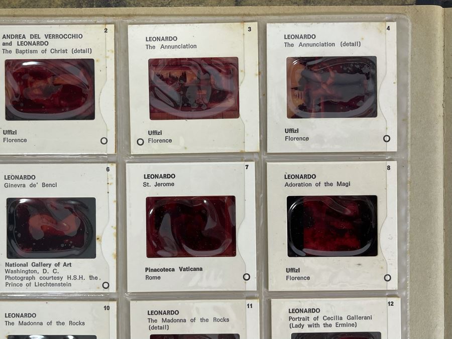 Vintage 1967 Book Leonardo Da Vinci By Hellmut Wohl With Color Slide Program [Photo 5]